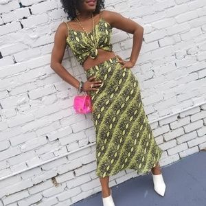 Neon Animal Print co-ord set